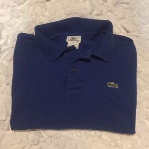 Blue men’s Lacoste polo